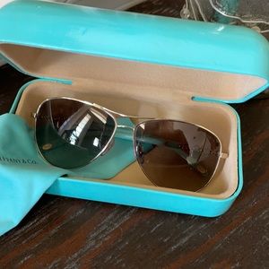 Gold Tiffany & Co sunglasses